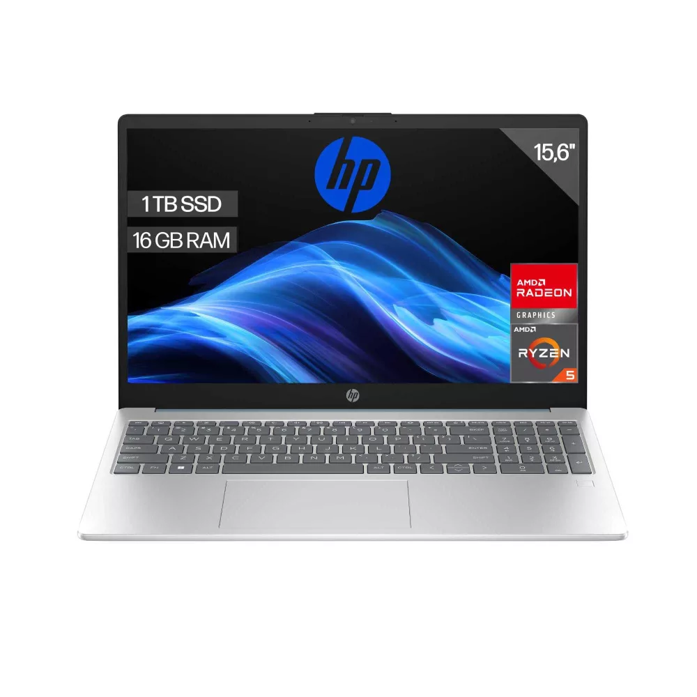 Ordenador portátil HP AMD Ryzen 5-7520U, 16 GB RAM, 1TB SSD